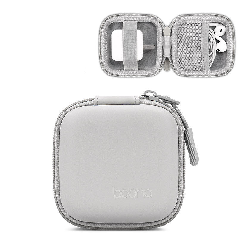 Leather EVA Digital Earphone Storage Bag