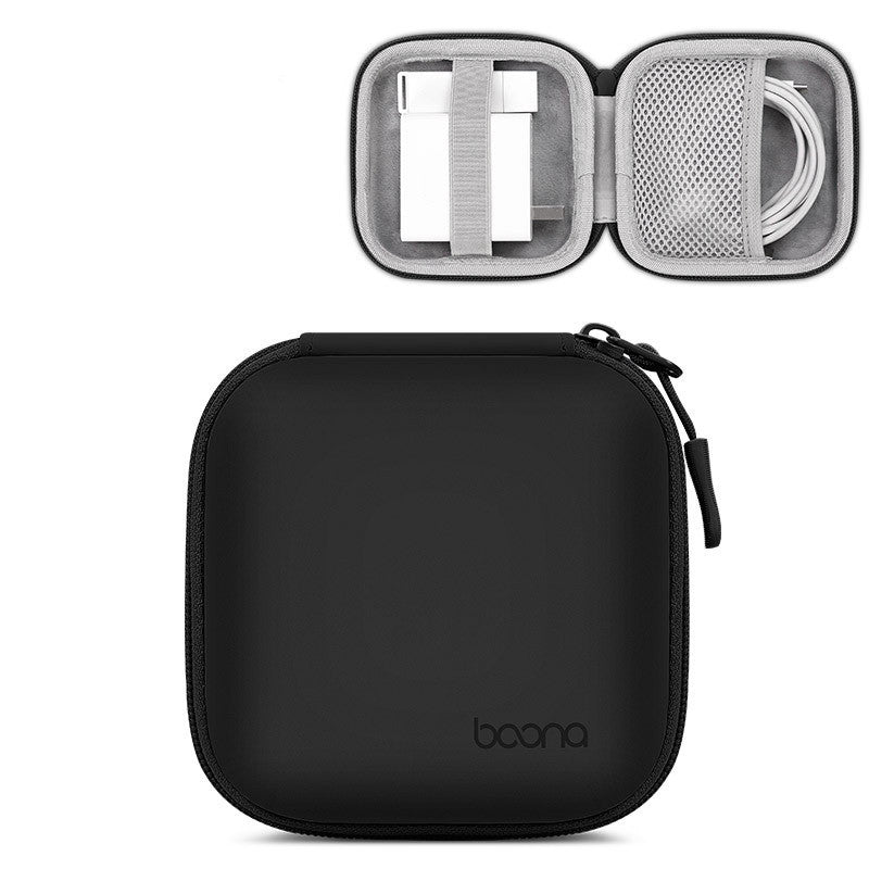 Leather EVA Digital Earphone Storage Bag