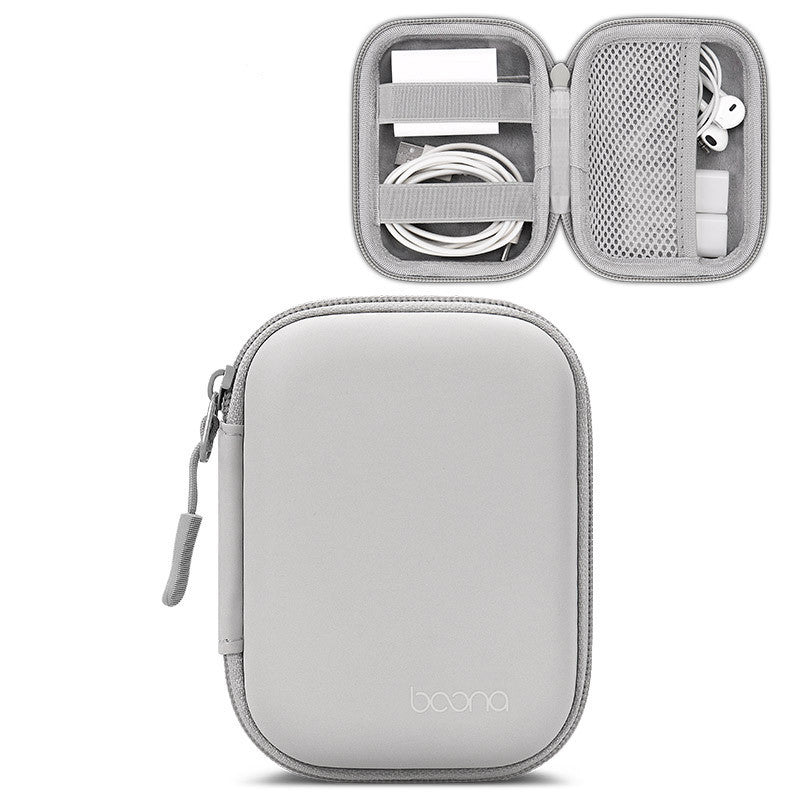 Leather EVA Digital Earphone Storage Bag